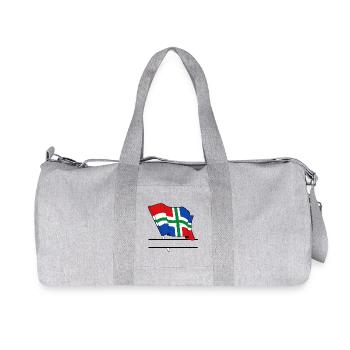 Drapeau Groningue bannière de texte - Sac de sport en toile recyclée Stanley/Stella - gris chiné - Devant