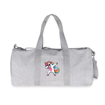 Dab Licorne Dabbing Licornes Fille Licorne - Sac de sport en toile recyclée Stanley/Stella - gris chiné - Devant