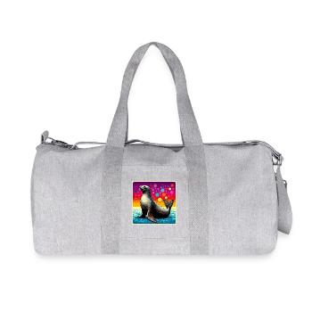 Phoque - Sac de sport en toile recyclée Stanley/Stella - gris chiné - Devant