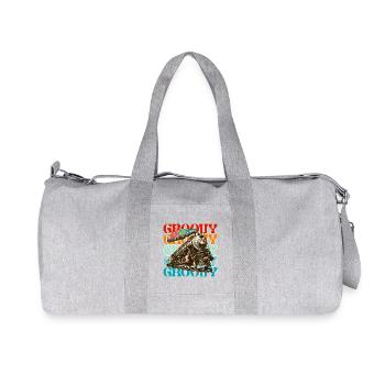 Train Groove Retro Color - Recycled Canvas Sports Bag by Stanley/Stella - heather grey - Front
