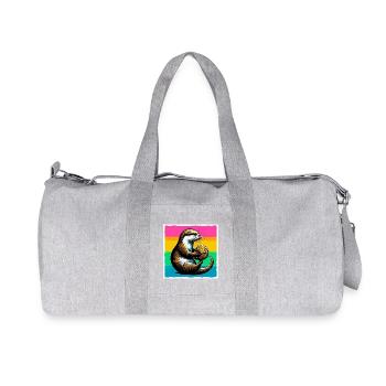 Otter - Recycelte Canvas-Sporttasche von Stanley/Stella - Grau meliert - Vorne