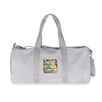 Conseiller scolaire fier Design Géométrique Abstrait - Sac de sport en toile recyclée Stanley/Stella - gris chiné - Devant