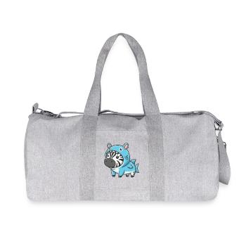 Cute Zebra Costume Cartoon Shark Carnival Fun - Recycled Canvas Sports Bag by Stanley/Stella - heather grey - Front