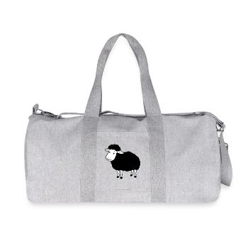 black sheep - Recycled Canvas Sports Bag by Stanley/Stella - heather grey - Front