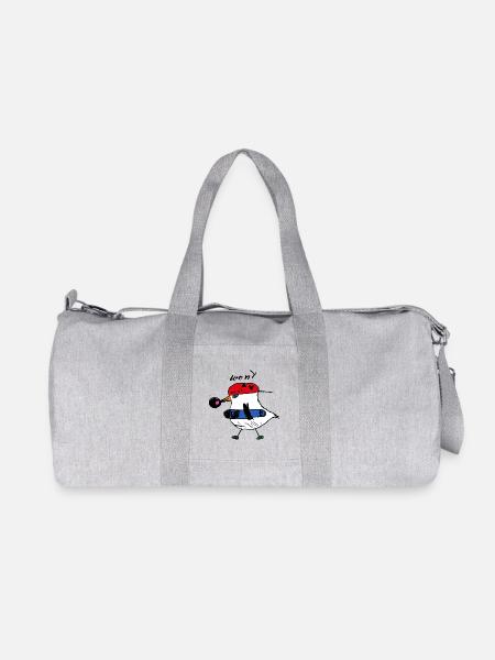 Lennys Skater-Huhn - Recycelte Canvas-Sporttasche von Stanley/Stella - Grau meliert
