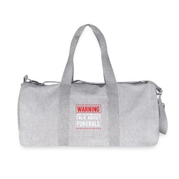 Enterrement - Sac de sport en toile recyclée Stanley/Stella - gris chiné - Devant