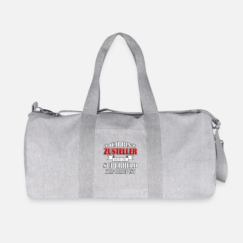 Zusteller - Superheld - Recycelte Canvas-Sporttasche von Stanley/Stella - Grau meliert