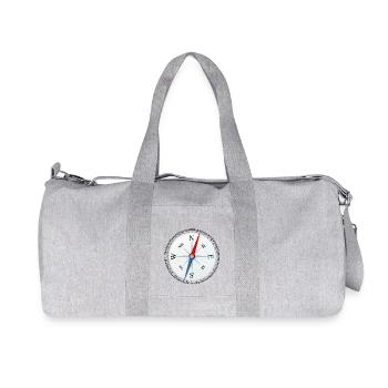 Kompass - Recycelte Canvas-Sporttasche von Stanley/Stella - Grau meliert - Vorne