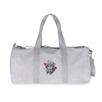 La planète des plantes carnivores en noir - Sac de sport en toile recyclée Stanley/Stella - gris chiné - Devant