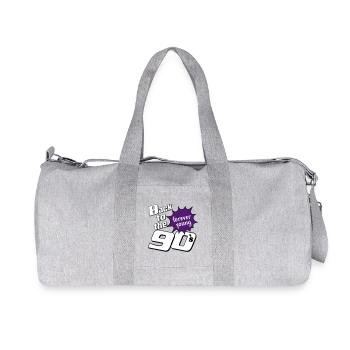 90s Party , Theme Party , forever Young (25) - Recycled Canvas Sports Bag by Stanley/Stella - heather grey - Front