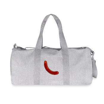 Saucisse ou bratwurst - Sac de sport en toile recyclée Stanley/Stella - gris chiné - Devant