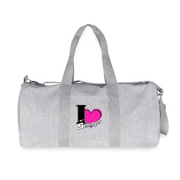 Schlager Party , Schlager Musique , Schlager Love - Sac de sport en toile recyclée Stanley/Stella - gris chiné - Devant