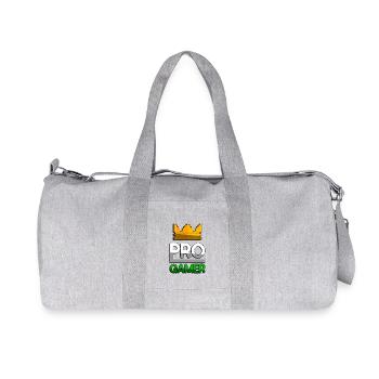 PRO GAMER (Vert) + King Crown - Jeux - Sac de sport en toile recyclée Stanley/Stella - gris chiné - Devant