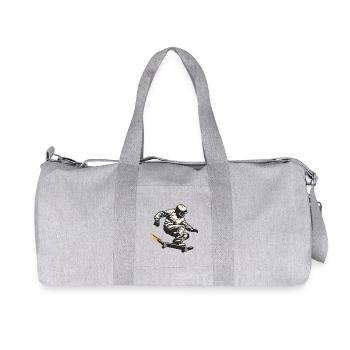 Skateboarders - Recycled Canvas Sports Bag by Stanley/Stella - heather grey - Front