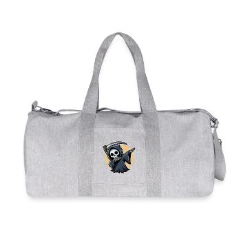 Faucheuse qui fait un dab d’Halloween amusant pour les fêtards - Sac de sport en toile recyclée Stanley/Stella - gris chiné - Devant
