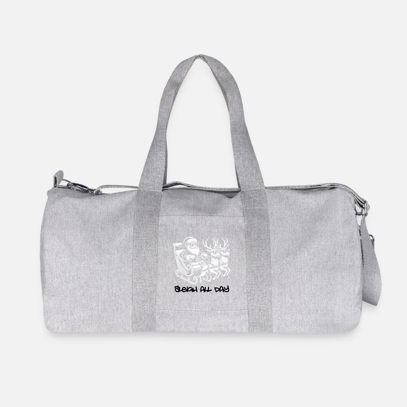 Cooler Santa – Sleigh All Day - Recycelte Canvas-Sporttasche von Stanley/Stella - Grau meliert
