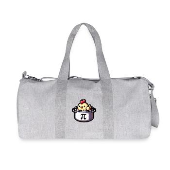 Pi Day Chicken Motif Pi Fans Math Fans Teachers - Recycled Canvas Sports Bag by Stanley/Stella - heather grey - Front