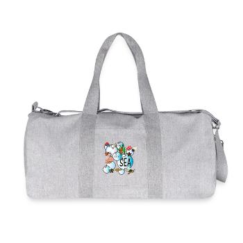 Under the sea - Recycelte Canvas-Sporttasche von Stanley/Stella - Grau meliert - Vorne