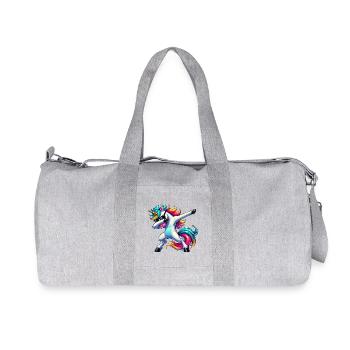 Dab Licorne Dabbing Licornes Fille Licorne - Sac de sport en toile recyclée Stanley/Stella - gris chiné - Devant
