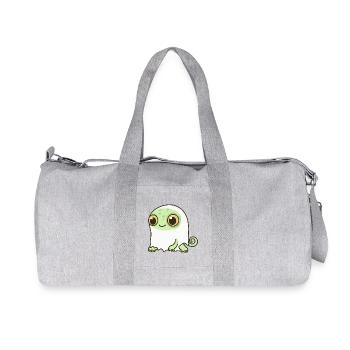 Chameleon Halloween Geist - Recycelte Canvas-Sporttasche von Stanley/Stella - Grau meliert - Vorne
