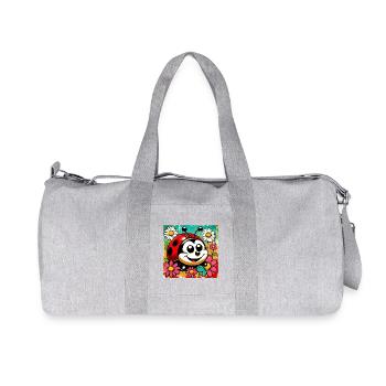 coccinelle - Sac de sport en toile recyclée Stanley/Stella - gris chiné - Devant
