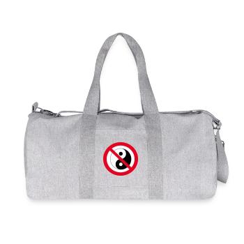 Forbidden Yin Yang: anti-balance symbol - Recycled Canvas Sports Bag by Stanley/Stella - heather grey - Front