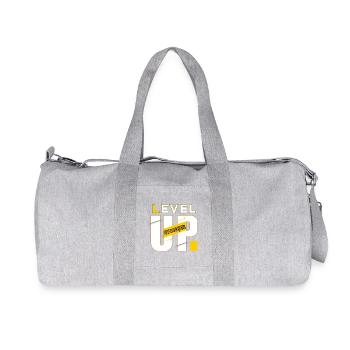 Level Up-Grafikleistung - Recycelte Canvas-Sporttasche von Stanley/Stella - Grau meliert - Vorne