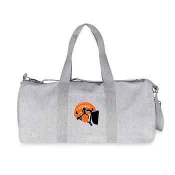 Forestry helmet, tree care, forest workers, lumberjacks - Recycled Canvas Sports Bag by Stanley/Stella - heather grey - Front