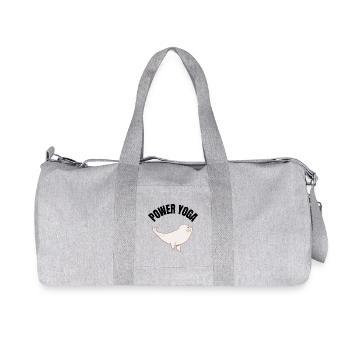 Power Yoga Seal - Recycled Canvas Sports Bag by Stanley/Stella - heather grey - Front