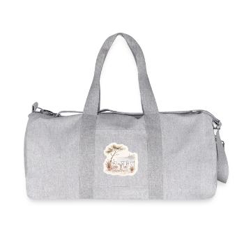 Vue sur le balcon – bistrot sur la mer - Sac de sport en toile recyclée Stanley/Stella - gris chiné - Devant