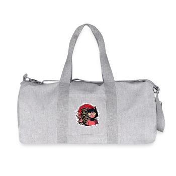 Cherry Kat and Pagoda Dream - Recycled Canvas Sports Bag by Stanley/Stella - heather grey - Front