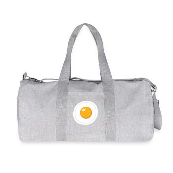 Eikostüm Halloween lustiges Frühstückskostüm - Recycelte Canvas-Sporttasche von Stanley/Stella - Grau meliert - Vorne