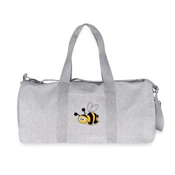 Bee - Bee - Honey - Recycled Canvas Sports Bag by Stanley/Stella - heather grey - Front