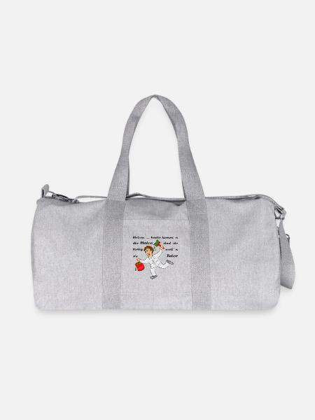 maler handwerk - Recycelte Canvas-Sporttasche von Stanley/Stella - Grau meliert