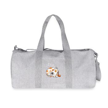 Schnarchender Hund - Hunde - Dog - Comic - Recycelte Canvas-Sporttasche von Stanley/Stella - Grau meliert - Vorne