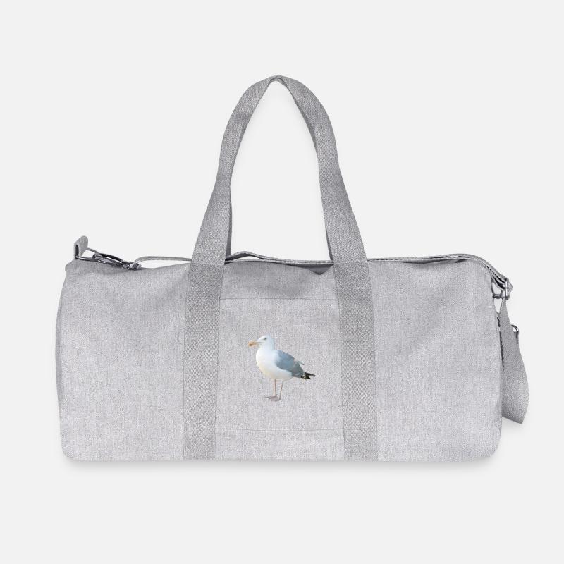 Möwe - Recycelte Canvas-Sporttasche von Stanley/Stella - Grau meliert