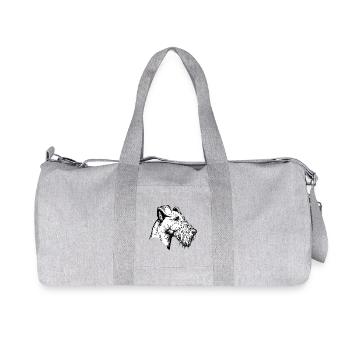 Irish Terrier Portrait - Recycled Canvas Sports Bag by Stanley/Stella - heather grey - Front