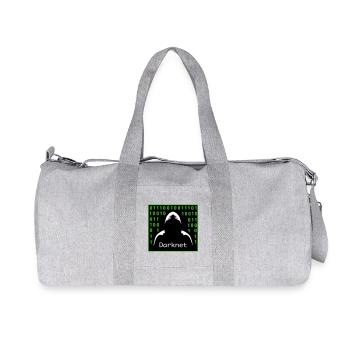 Darknet - Recycelte Canvas-Sporttasche von Stanley/Stella - Grau meliert - Vorne
