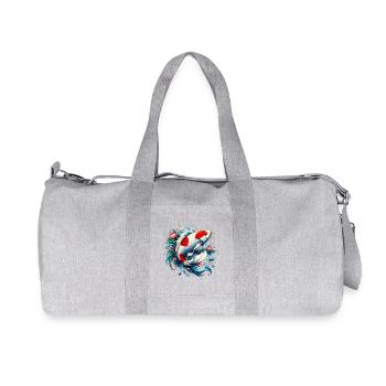 Carpe Koi japonaise japonaise - Sac de sport en toile recyclée Stanley/Stella - gris chiné - Devant