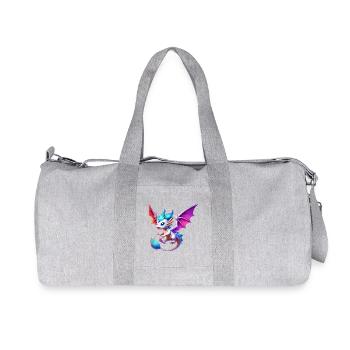 Dragon - Recycled Canvas Sports Bag by Stanley/Stella - heather grey - Front