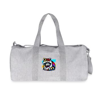 Raton laveur - Sac de sport en toile recyclée Stanley/Stella - gris chiné - Devant