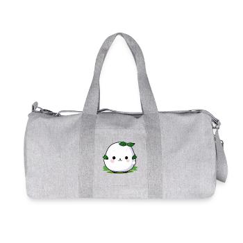 Kawaii Plant Cuddle Mascot - Recycled Canvas Sports Bag by Stanley/Stella - heather grey - Front