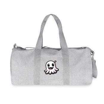 Fantôme Halloween Bande dessinée mignonne - Sac de sport en toile recyclée Stanley/Stella - gris chiné - Devant
