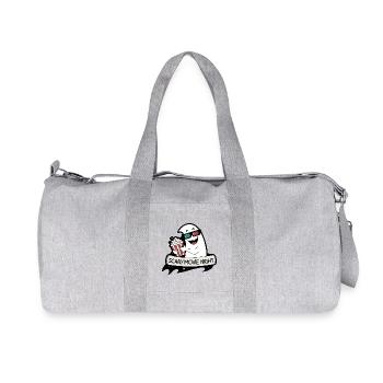 Nuit Horreur Popcorn Cartoon - Sac de sport en toile recyclée Stanley/Stella - gris chiné - Devant