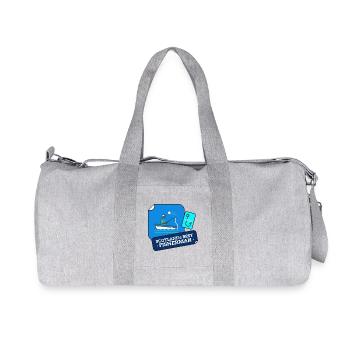 Schottlands bestes Fischer-Design - Recycelte Canvas-Sporttasche von Stanley/Stella - Grau meliert - Vorne