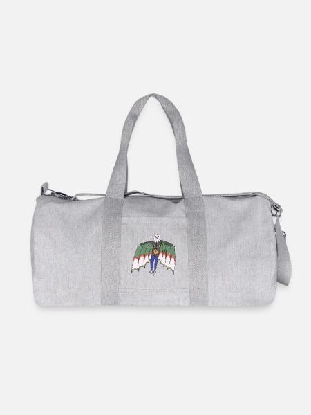 Vampire Cat - Recycelte Canvas-Sporttasche von Stanley/Stella - Grau meliert