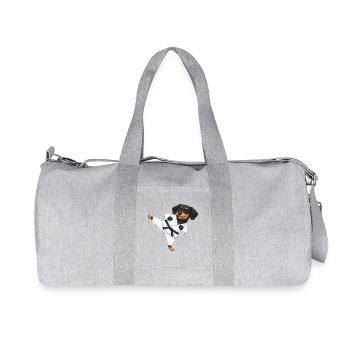 Mignons Rottweiler Teckel Karaté Arts Martiaux - Sac de sport en toile recyclée Stanley/Stella - gris chiné - Devant