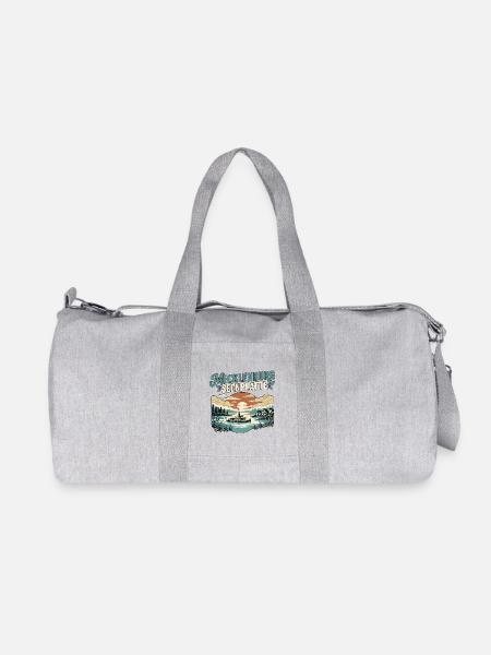 Mecklenburg Seenplatte Natur - Recycelte Canvas-Sporttasche von Stanley/Stella - Grau meliert