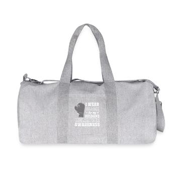 Hautkrebs Melanom - Recycelte Canvas-Sporttasche von Stanley/Stella - Grau meliert - Vorne