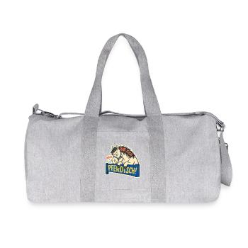 Völlich Pferdisch - Recycelte Canvas-Sporttasche von Stanley/Stella - Grau meliert - Vorne